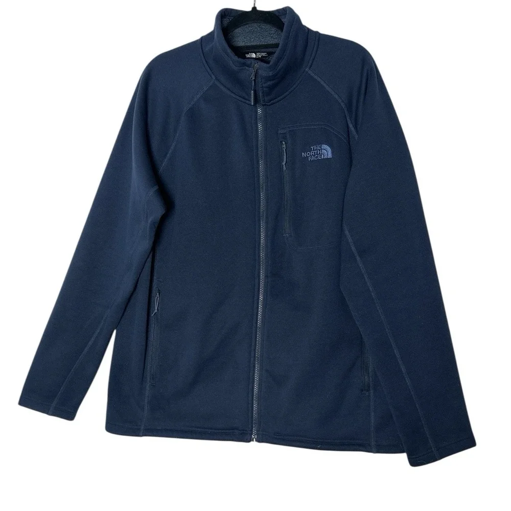 The North‎ Face Jacket Men's Blue XL Full Zip Cozy Outdoor Atheisure